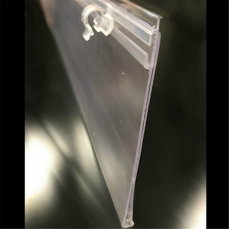 Caracteristicas Atractivas 4.75 x 0.67 x 23.625 in. Large POP Ticket Holder Plastic, Clear, 10PK CA2737872