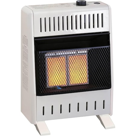 Procom Heating Natural Gas Ventless Infrared Plaque Heater with Base Feet, 10,000 BTU, T-Stat Control MN100TPA-B