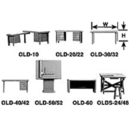 Plastruct OLDS-48 O-Scale 1-48 Flat Drawing Table PLS93789