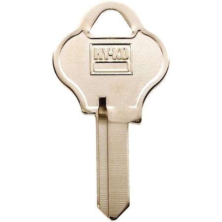 Hy-Ko Key Blank, Brass, Nickel, For: Pado Cabinet, House Locks and Padlocks 11010PA1