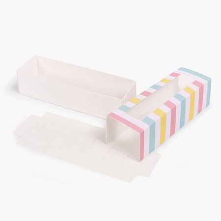 Nashville Wraps Cabana Macaron Cookie Box Set 8.25x2.5x2, 10PK MCSCAM