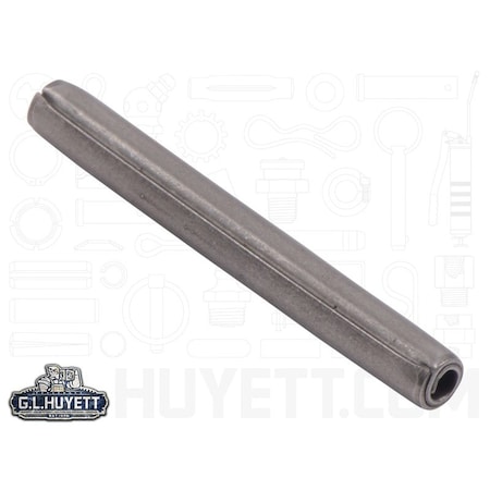 Huyett Coiled Spring Pin, Heavy Duty, 420 Stainless Steel, 0.125 in Dia x 1.125 in Length SPCSP-125-1125H