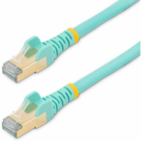 Startech.Com 1 ft CAT6a Ethernet Cable - STP Aqua C6ASPAT1AQ
