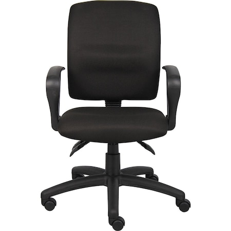 Boss Fabric Task Chair, Loop, Black B3037-BK