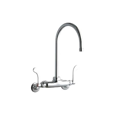 Elkay Handle-Operated Faucet, Manual, Gooseneck LK945GN08T4T
