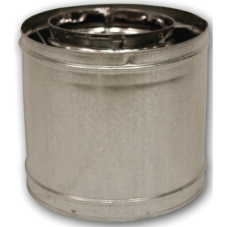 Comfort Flame Comfort Flame 12-8DM Chimney Pipe, 8 in ID, 12 in L, Galvanized Steel 12-8DM