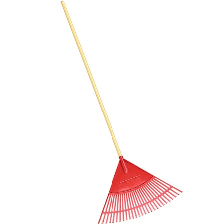 Corona Tools Poly Leaf Rake, 24 in. Head, 26 Tines, Wood Handle RK 25024