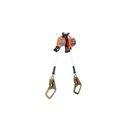 3M Dbi-Sala DBI-SALA(R) Twin Leg Personal Self Retracting Lifeline, 6 ft. Length, Rebar Hook, Steel, 2 Leg(s) 3500281