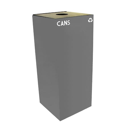 Witt Industries 36 gal Square Slate, Metal 36GC01-SL