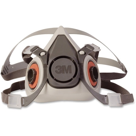 3M Half Facepiece Reusable Respirator, 6000 Series, Thermoplastic Elastomer, Size Small 6100