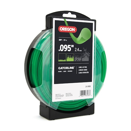 Oregon Gatorline Trimmer Line, 0.095in Round, 1 lb. Donut, 289ft 21-395B