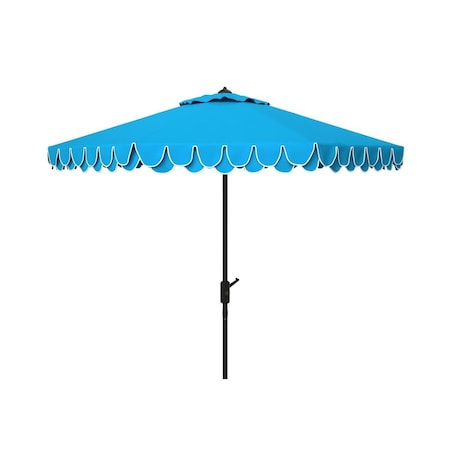 Safavieh 9 ft. Elegant Valance Umbrella, Pacific Blue PAT8006P