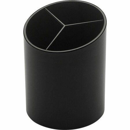 Business Source Pencil Holder, Black, Plastic BSN32355
