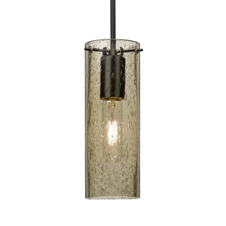 Besa Lighting Besa Juni 10 Pendant, Latte Bubble, Black Finish, 1x 60W MAX E26 Base 1JT-JUNI10LT-BK