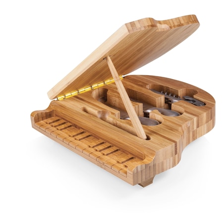 Picnic Time Family Of Brands Piano Cheese Cutting Board & Tools Set, Bamboo 900-00-505-000-0