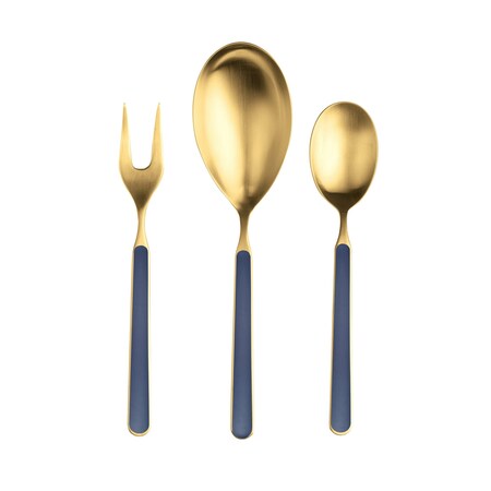 Mepra Fantasia Ice Gold Serving Set - 3 Pieces - Cobalt 10C622003OI