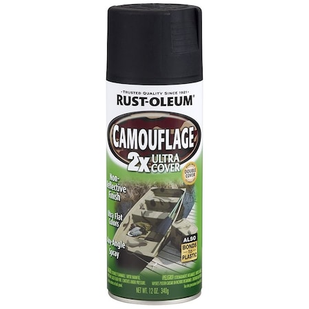 Specialty 12 Oz. Rust-Oleum Black 2X Camouflage Spray Paint 279179