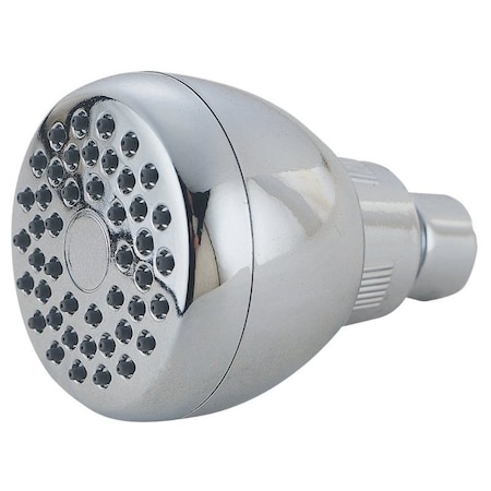 Boston Harbor Shower Head, 1.75 gpm, 1/2-14 NPT Connection, Threaded, 1-Spray Function, Plastic, Chrome B11041CP