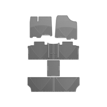 Weathertech Grey, Front, Rear, and Rear All Weather Floor Mats WTCG202244247245