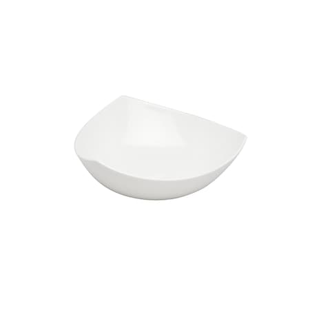 Homeroots White Six Piece Triangle Bone China Service For Six Bowl Set 483495