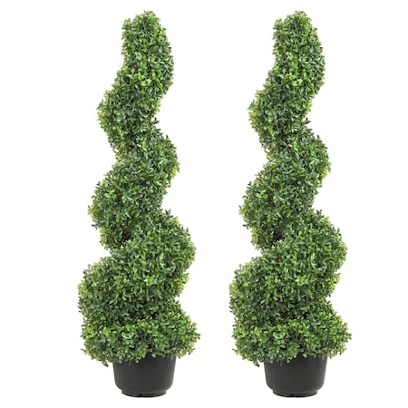 Vevor 3' Artificial Topiary Tree Faux Plant w/ Replaceable Leaves Home Decor SM-M-090