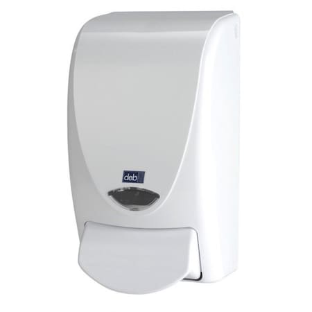 Deb Stoko Dispenser, Manual, Cartridge Refill, 1000mL, Finish: Glossy WHB1LDS