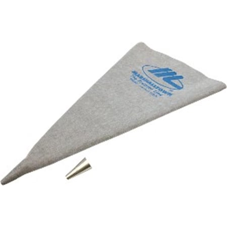 Marshalltown Masonry Grout Bag, Grout Bag, 12 x 24 inch Grout Bag, Seamless Black Vinyl Grout Bag with Metal Tip GB692