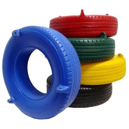 Solid Shelving Tire Swing USA, Black SO1365874