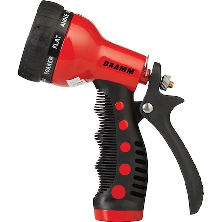 Dramm Heavy-Duty Metal 9-Pattern Nozzle Red 60-22701