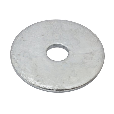 Zoro Select Flat Washer, For Screw Size 5/8 in , Steel Galvanized Finish Z9671G
