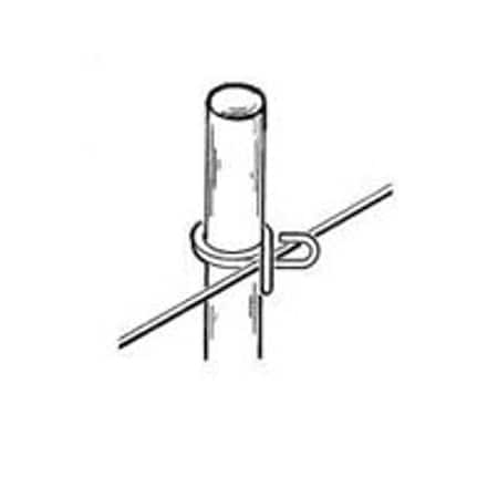 Parmak Rod Post, 48 in OAH, Fiberglass, White 766