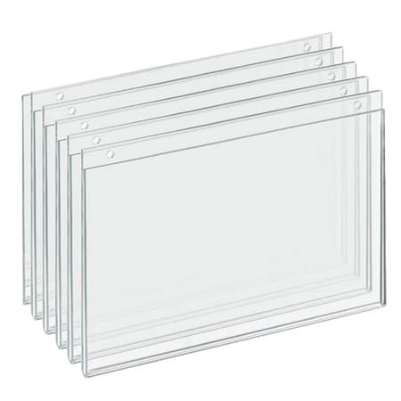 Omnimed Small Acrylic Sign Holders 8.5in W X 6.25in H, 5PK 304090