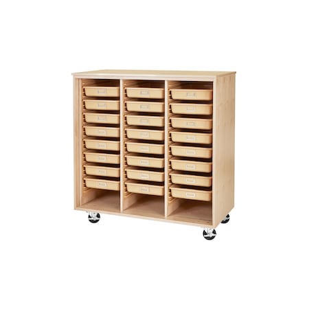 Diversified Spaces Tote Storage Cabinet, Maple, 184 lb. MTTC-4824M