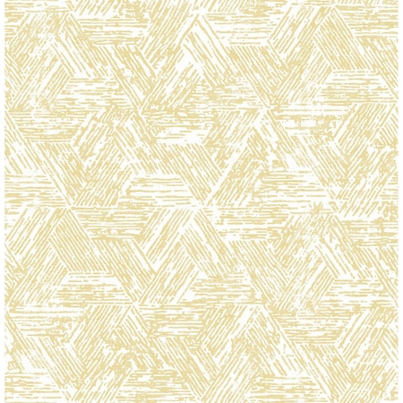 A-Street Prints Retreat Yellow Quilted Geometric Wallpaper 4122-27032