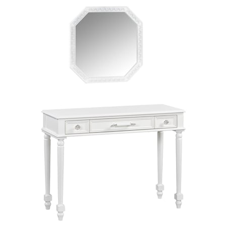 Homeroots 39" White Wood Three Drawer Dresser 714276