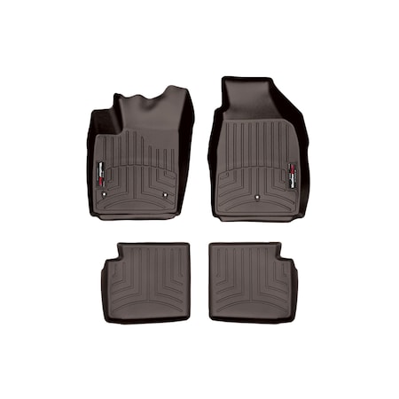 Weathertech Cocoa, Front and Rear Floorliners 47369-1-2