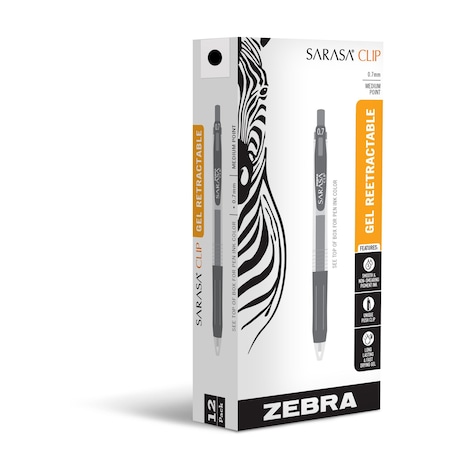 Sarasa Clip Gel Retractable 0.7 mm, PK12 48710