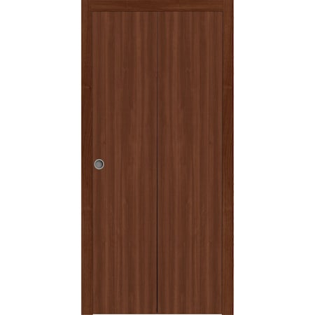 Sartodoors Sliding Closet Bi-fold Doors 60 x 84 inches, BASIC 3001 Walnut Franko, Sturdy Tracks Moldings Trim BASIC3001BF-GOFR-60x84 (2* 30x84)