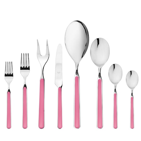 Mepra Fantasia Flatware Set - 43 Pieces - Pink 10P722043