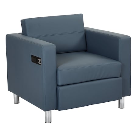 Office Star Products Atlantic Chair, Blue ATL51-R105