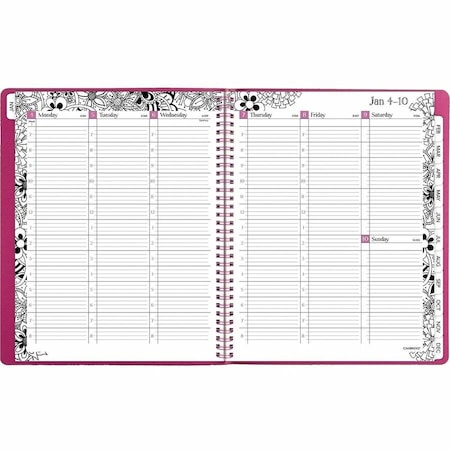 At-A-Glance Floradoodle Weekly/Monthly Professional Planner, Floral Artwork, 11 x 8.5, 12-Month (Jan-Dec): 2025 589905