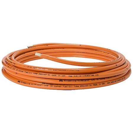 Streamline Copper Tube, 50 ft Overall L DG06050