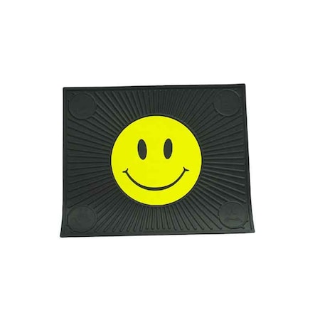 Lovelyhome Plasticolor Happy Face Rubber Utility Mat LO50384
