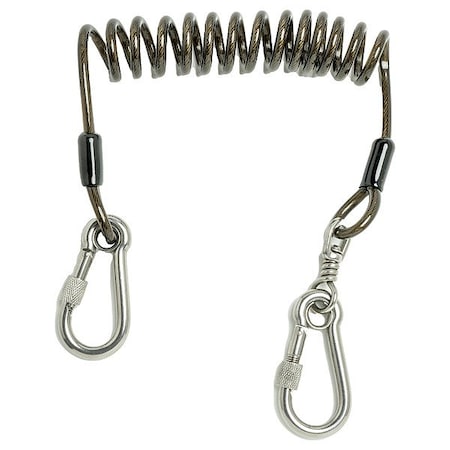 Dewalt Coiled Tool Lanyard, 2 lbs. capacity DXDP710900
