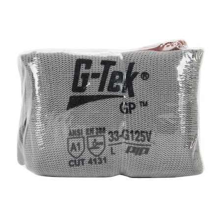 G-Tek Seamless Knit Nylon Blend Glove w/PU Coated Flat Grip on Palm&Fingers, Touchscreen&Vend-Ready 33-G125V/M