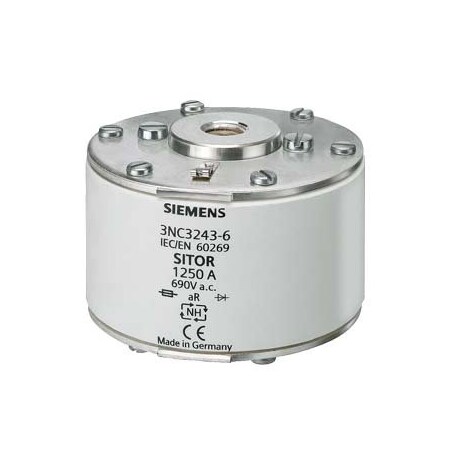 Siemens SITOR FUSE-LINK, 1000A, AC 690V, M12 3NC32416B