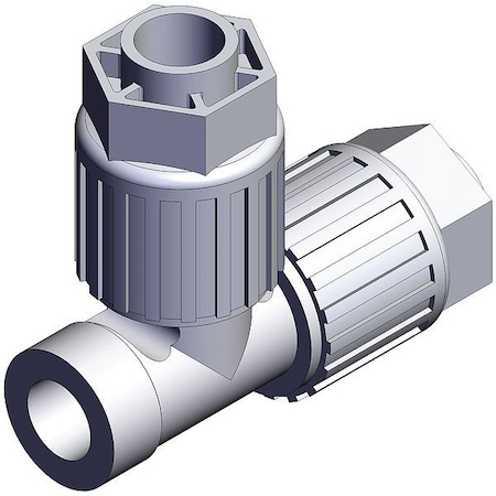 Smc High Purity Fitting, Adapter, PFA, Tee LQ3R4A-FN