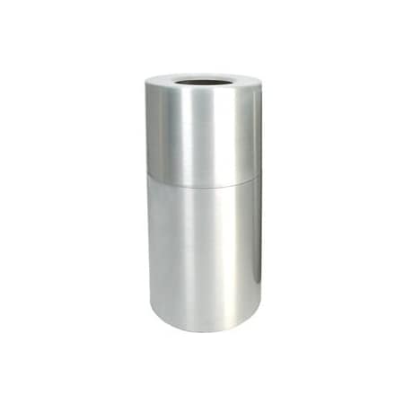 Witt Industries 35 Gallon Spun Aluminum Receptacle AL35-CLR