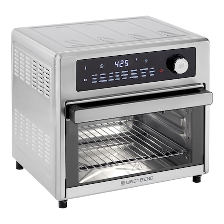 West Bend XL Air Fryer Oven with 24 Presets​, 26 Quart, in Stainless Steel AFWB26BK13