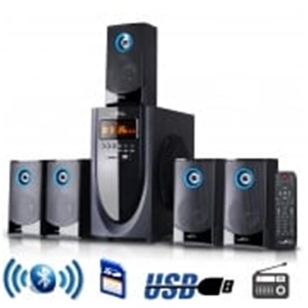 Befree Sound 5.1 Channel Surround Sound Bluetooth Speaker System, Blue BFS-520-BL